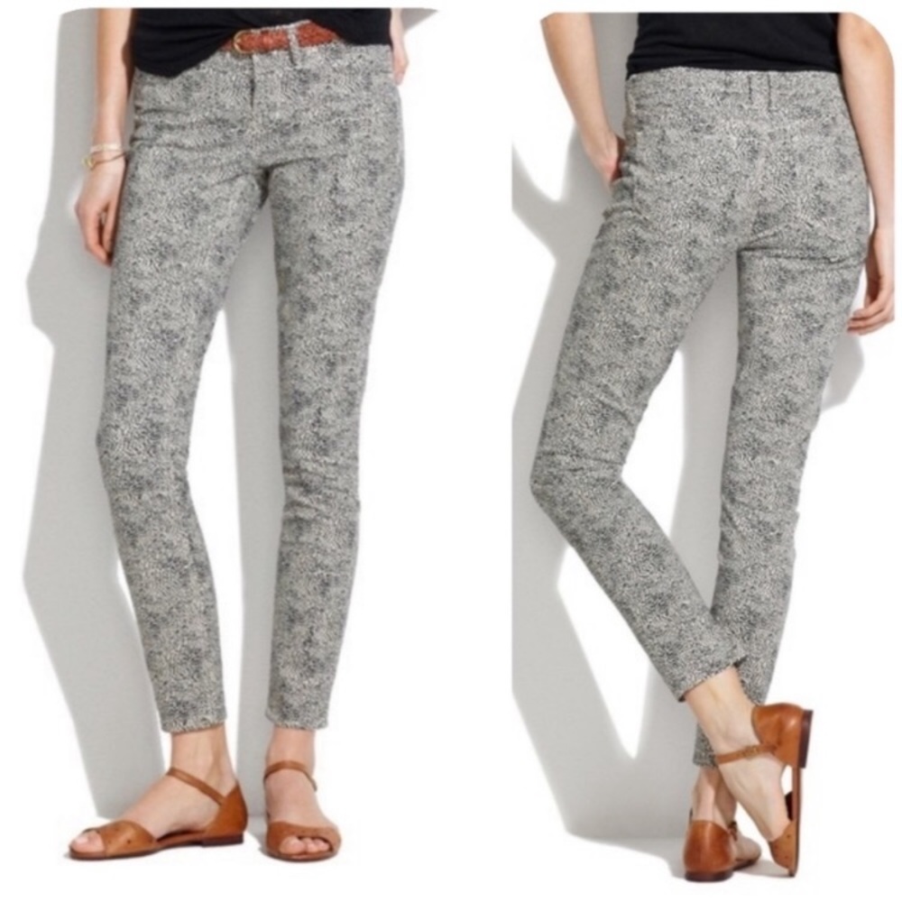 MADEWELL Safari Dot Skinny Ankle Jeans / 25